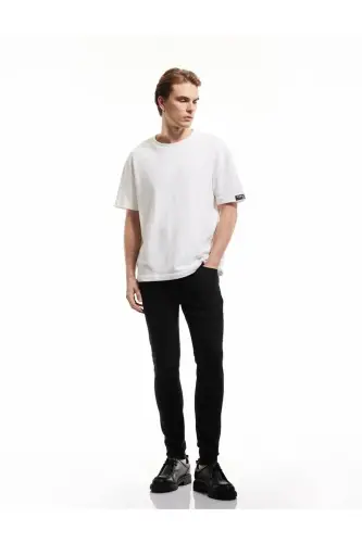 Cotton Skinny Fit - Michael Jean Black Men's Jean - 1