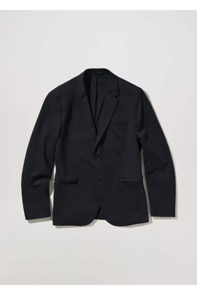 Cotton Slim Fit Blazer Jacket - 3