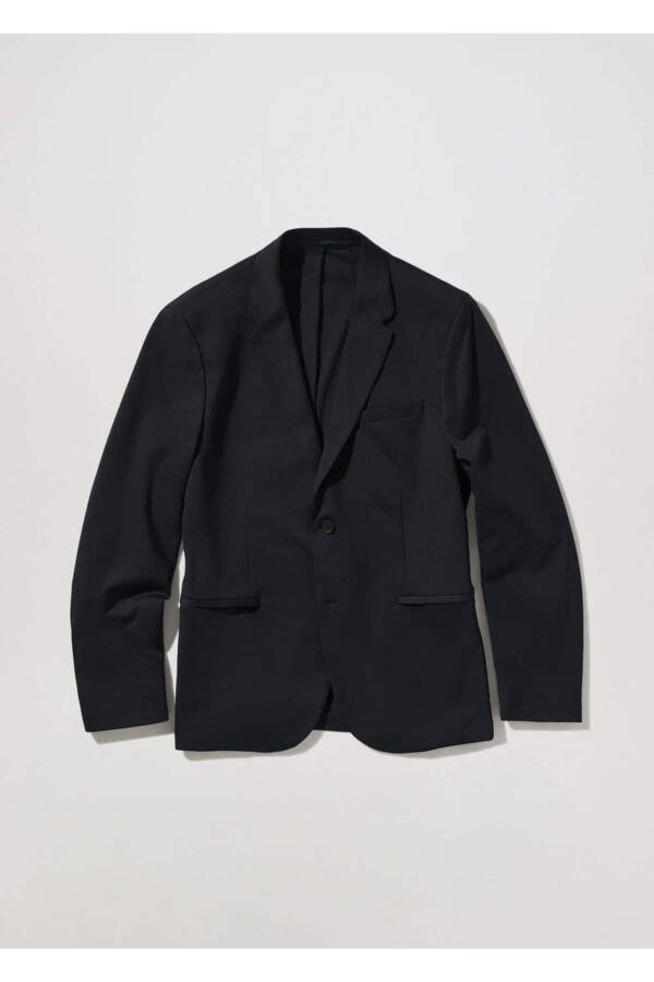 Cotton Slim Fit Blazer Jacket - 3