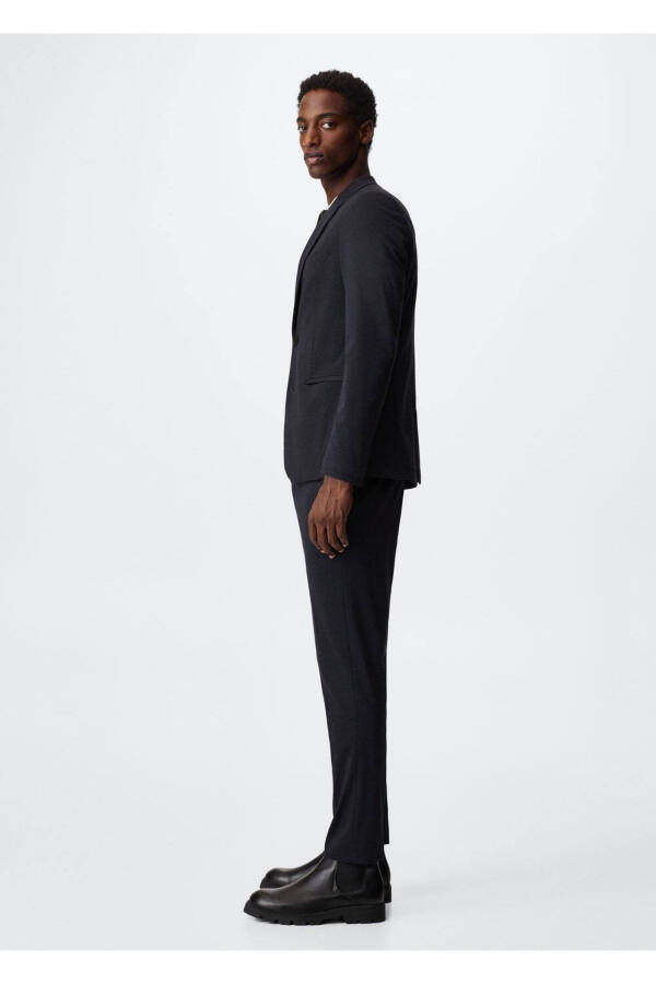 Cotton Slim Fit Blazer Jacket - 6