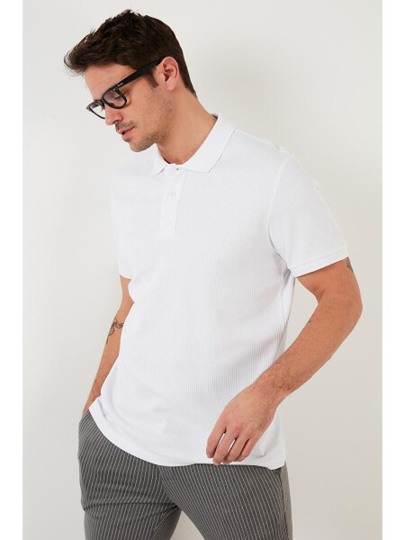 Cotton Slim Fit Buttoned Polo T-Shirt 5902281 - 12