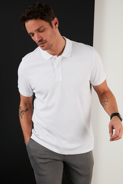 Cotton Slim Fit Buttoned Polo T-Shirt 5902281 - 17