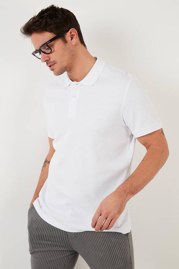 Cotton Slim Fit Buttoned Polo T-Shirt 5902281 - 20