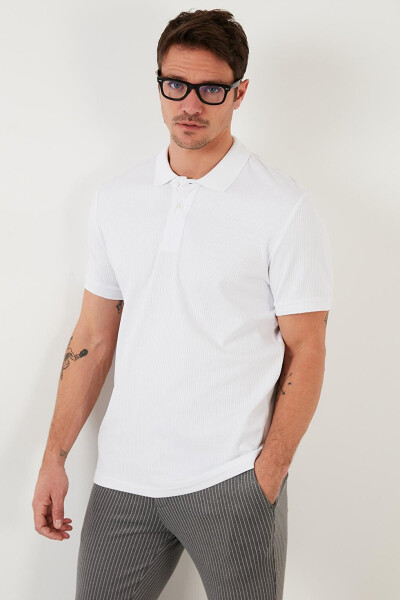 Cotton Slim Fit Buttoned Polo T-Shirt 5902281 - 24