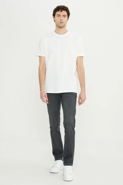 Cotton Slim Fit Narrow Cut Polo Collar Jacquard Stretch - ALTINYILDIZ CLASSICS (1)