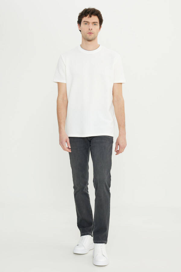 Cotton Slim Fit Narrow Cut Polo Collar Jacquard Stretch - 2