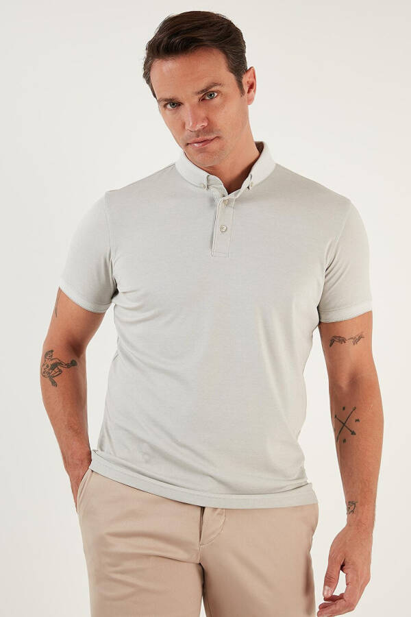 Cotton Slim Fit Polo T Shirt 646R1000 - 13