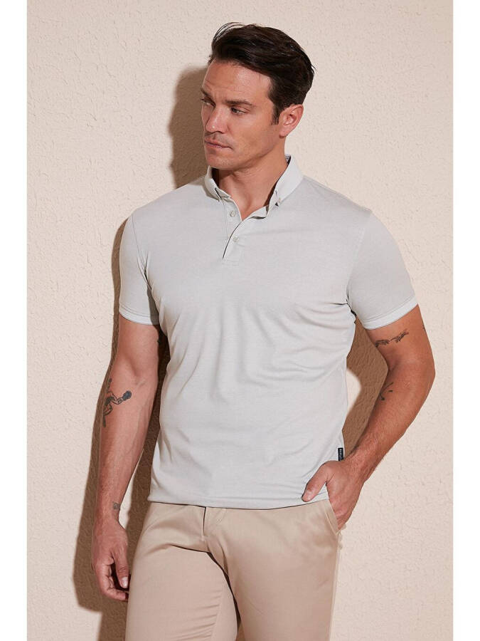 Cotton Slim Fit Polo T Shirt 646R1000 - 6