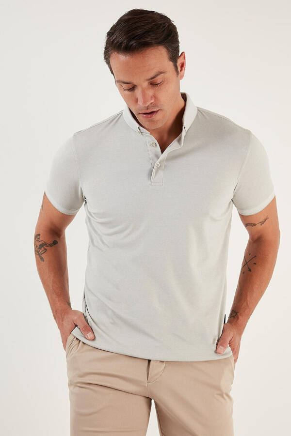 Cotton Slim Fit Polo T Shirt 646R1000 - 19