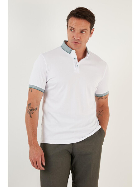 Cotton Slim Fit Polo T Shirt 646R4560 - 8