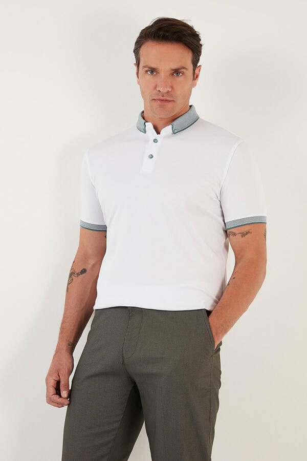 Cotton Slim Fit Polo T Shirt 646R4560 - 11