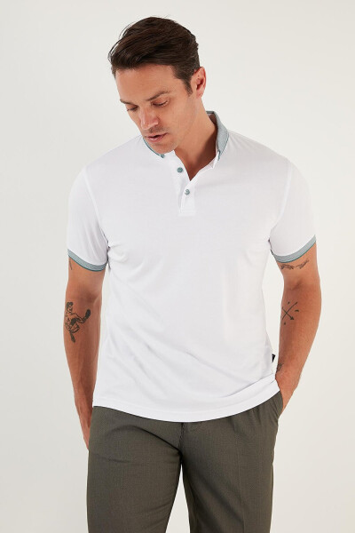 Cotton Slim Fit Polo T Shirt 646R4560 - 12