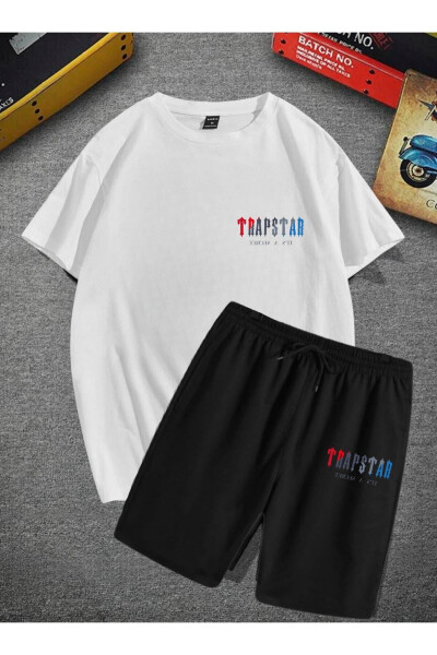 Cotton Summer Shorts and Cotton T-Shirt Sports Set - ELSİ
