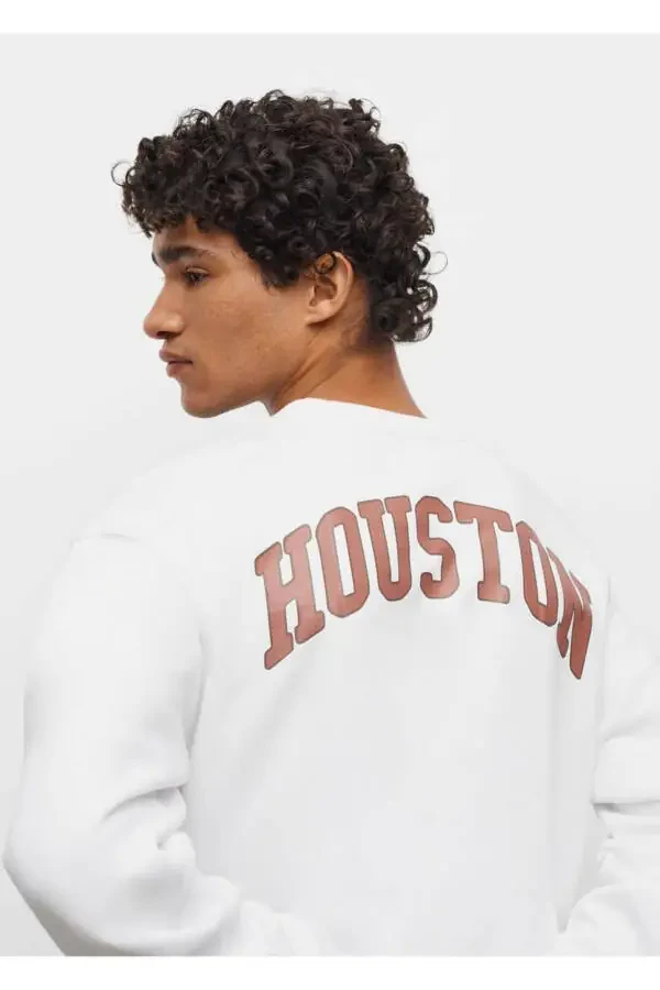 Cotton Sweatshirt with Print - 8