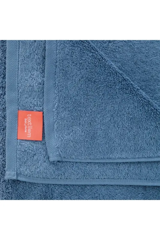 Cotton Towel Set 3 pcs-Blue - 2