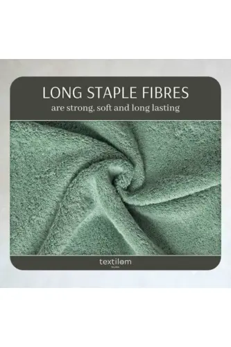 Cotton Towel Set 3 pcs-Green - 4