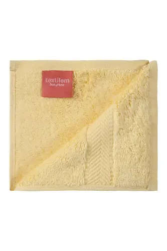 Cotton Towel Set 3 pcs - Yellow - 4