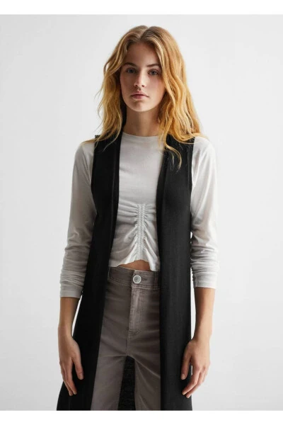 Cotton V-Neck Jumper - MANGO TEEN