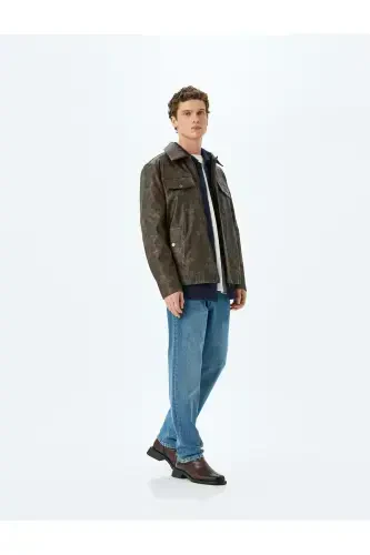 Cotton Vintage Straight Jean Pants - KOTON (1)