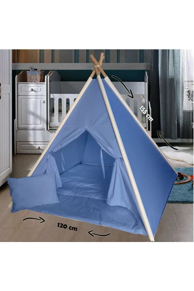 Cotton Wooden Children's Play Tent House Native American Age - Modazone