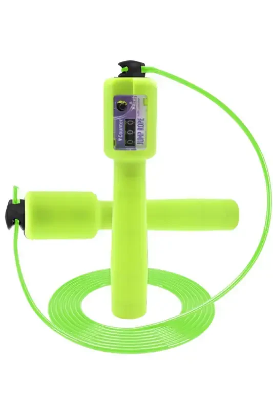 Counter Length Adjustable Displayed Green Jump Rope-Green - DELTA