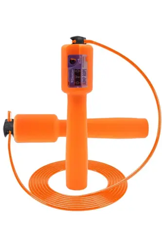 Counter Length Adjustable Displayed Orange Jump Rope-Orange 