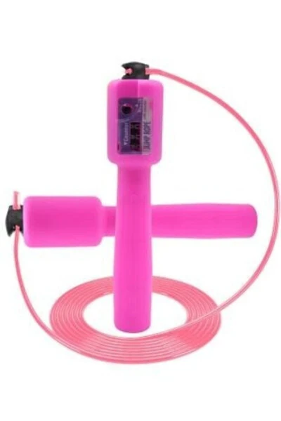 Countered Length Adjustable Indicator Fuchsia Jump Rope - DELTA