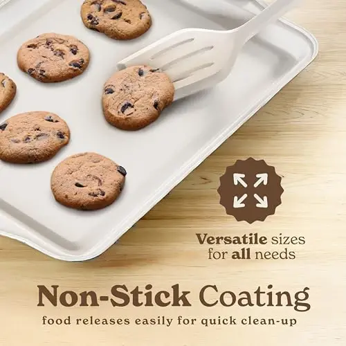Country Kitchen Nonstick Stackable Bakeware Set - Durable, Easy Release Baking Set- 22 Pc. Includes Silicone Muffin Cups - 4
