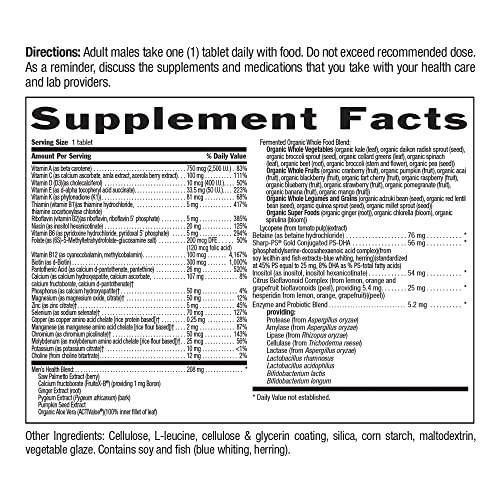 Country Life Core Daily-1 Ko'p Vitaminlar Erkaklar Uchun 50+ - Erkaklar uchun Kunlik Ko'p Vitaminlar Vitaminlar, Minerallar, Ovqat Hazm Qilish Fermentlari, Probiotiklar va To'liq Oziq-ovqatlar bilan - Glutensiz Sertifikatlangan - 8