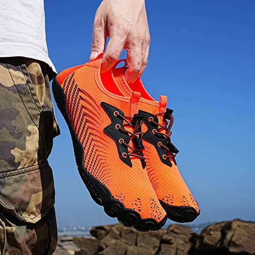 Couple Men Outdoor Mountaineering Casual Sport Shoes Lace Up Beach Running Breathable Soft Bottom Shoes Mens Sneaker Shoes Size 11 - 2