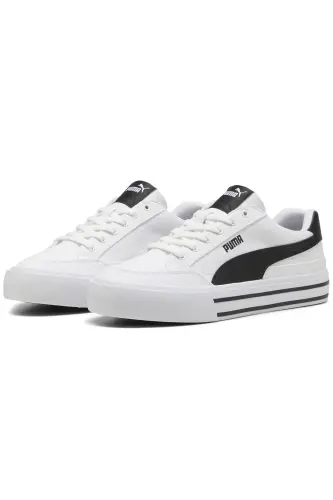 Court Classic Vulc FS 396353 Unisex Spor Ayakkabı BEYAZ-SİYAH - PUMA White-PUMA Black - 3