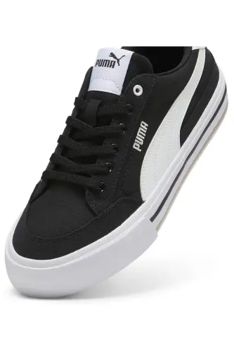Court Classic Vulc FS 396353 Unisex Spor Ayakkabı SİYAH-BEYAZ - PUMA Black-PUMA White - 4