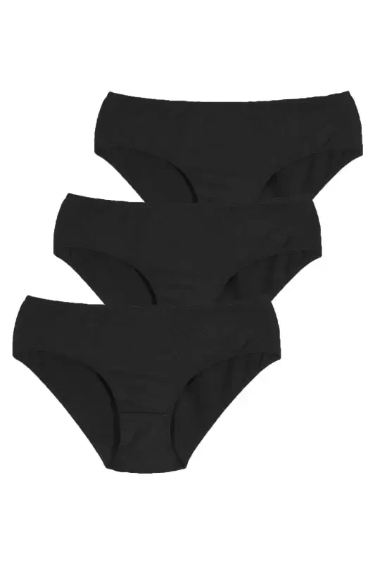 Cover 3 Pack Black Slip Panties - 1
