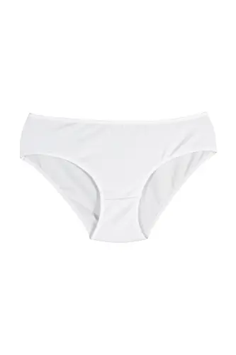 Cover 3lü Pamuklu Çok Renkli Slip Külot - SIYAH-BEYAZ-TEN - 3