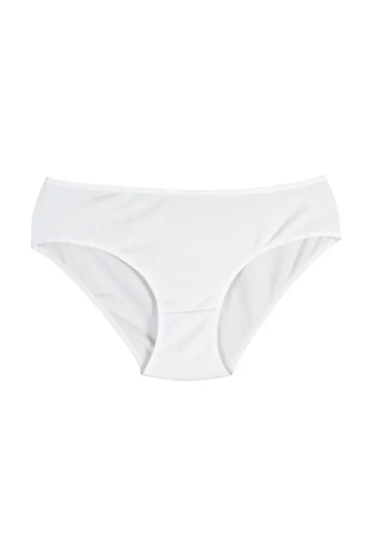 Cover 3lü Pamuklu Çok Renkli Slip Külot - SIYAH-BEYAZ-TEN - 3