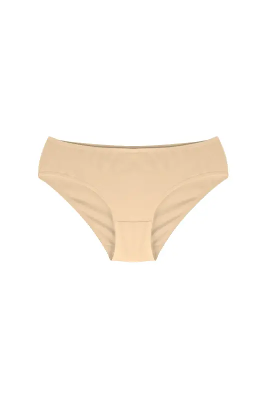 Cover 3lü Pamuklu Ten Rengi Slip Külot-Ten - 2