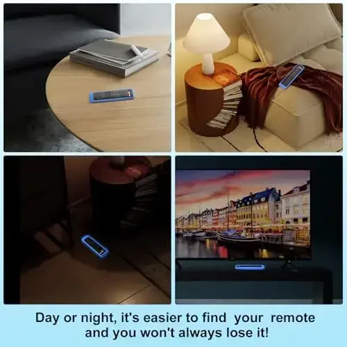 Cover-for-Vizio-Smart-TV-Remote Silicone Case XRT136/ XRT140 (Glow Blue) - 5