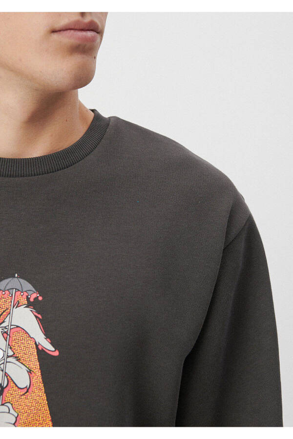 Coyote Print Grey Sweatshirt 0S10021-70090 - 4