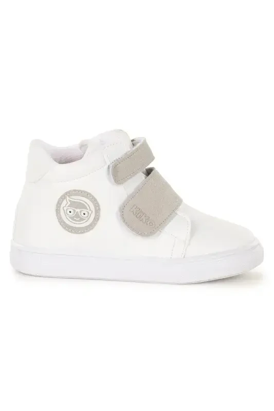 Coyote Velcro Baby Girl Daily Boot Shoe-White - 4