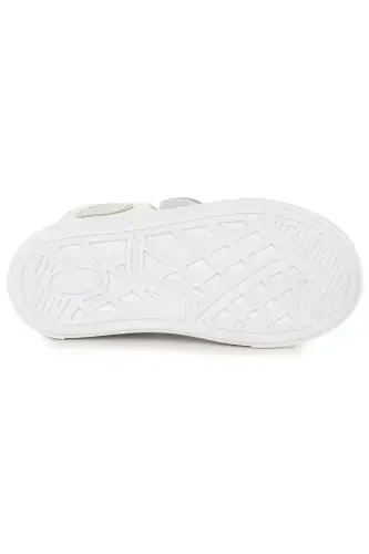 Coyote Velcro Baby Girl Daily Boot Shoe-White - 5