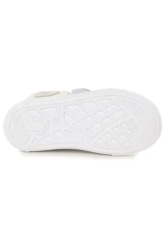 Coyote Velcro Baby Girl Daily Boot Shoe-White - 5