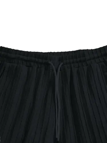 COZYEASE Men's 2 Piece Outfits Short Sleeve Crewneck Summer T Shirt and Drawstring Casual Track Shorts Set - 4