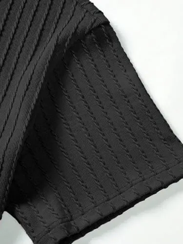 COZYEASE Men's 2 Piece Outfits Short Sleeve Crewneck Summer T Shirt and Drawstring Casual Track Shorts Set - 3