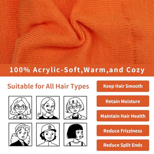 COZYOFFI Satin Lined Beanies Hat: Silk Lined Winter Beanies for Women Men - Slouchy Beanie for Curly Hair - 3