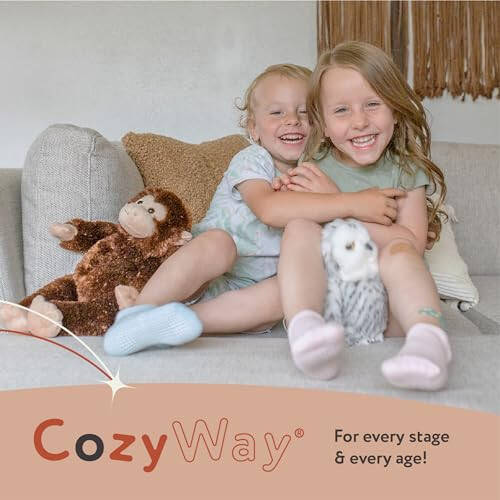 CozyWay Ankle Style Socks for Little Girls & Boys, Infants, Toddlers, Children - 12 Pairs - 42