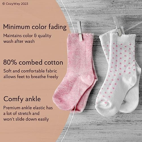 CozyWay Baby Anti Slip Crew Socks 6 Pairs with Grips for Toddlers Little Boys Girls Infants Kids Non Skid - 32