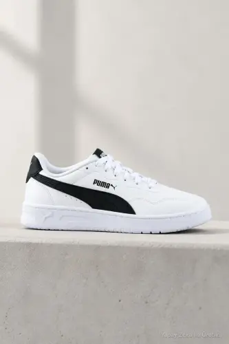 CR-7825 Beyaz Siyah Kadın Günlük Spor Sneaker Rahat Taban Casual Ayakkabı - Beyaz Siyah-9611 - 1
