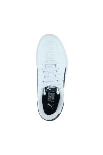 CR-7825 Beyaz Siyah Kadın Günlük Spor Sneaker Rahat Taban Casual Ayakkabı - Beyaz Siyah-9611 - 4