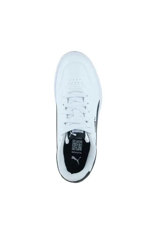 CR-7825 Beyaz Siyah Kadın Günlük Spor Sneaker Rahat Taban Casual Ayakkabı - Beyaz Siyah-9611 - 4