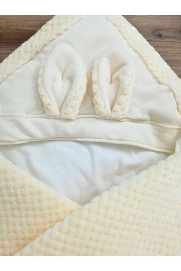 Cream Baby Blanket Swaddle Extra Soft Baby Wrap Hospital Discharge Gift Winter Blanket - 15